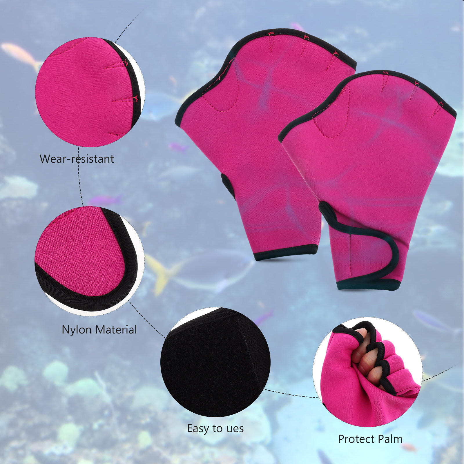 1Pair Swim Training Gloves Nyl - огляд і ціна Aquatic Sports Scuba